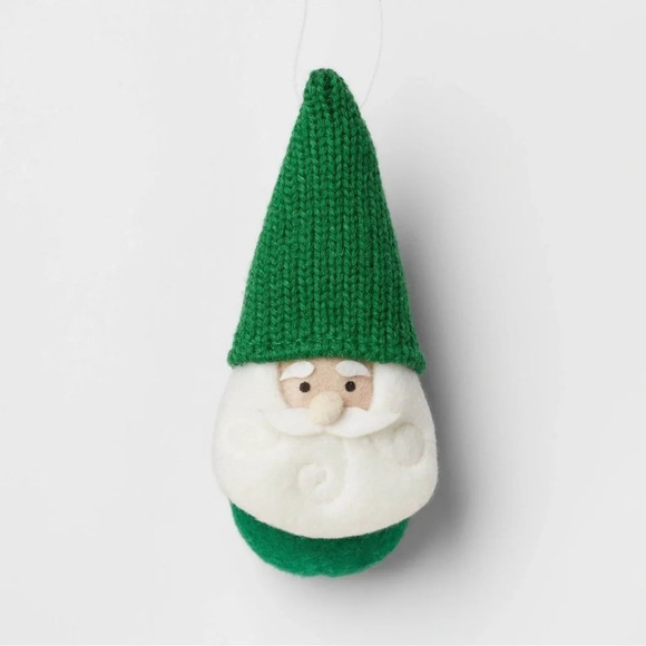 Gnome with Green Hat Ornament, NWT - Picture 3 of 3